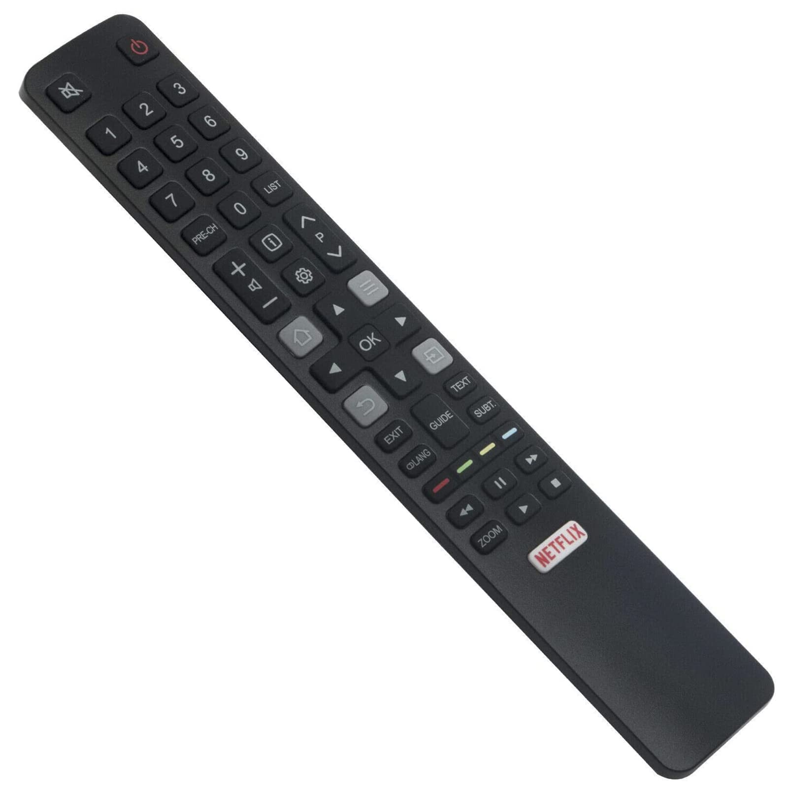 VINABTY 06-IRPT45-ARC802NP RC802N YUI4GS210608005550R0 sub 06-IRPT45-URC802NP ARC802N-YUI1 Telecomando di ricambio Compatibile con THOMSON TCL TV 32HD5506 43UC6406 49UC6306 49UC6406 55UC6406 65UC6406