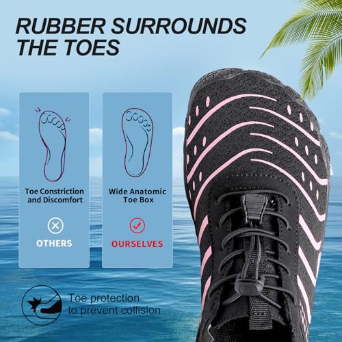 Image of Voyabarefoot Shoes for Women Men 2026 Upgrade Wide Toe Box Barefoot Hiking Sandals,Non-Slip Adjustable Water Shoes for Beach Walking Travel, Comfortable Slip On Walking Shoes