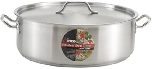 Winco SSLB-10, 10-Quart Premium Acero Inoxidable Pulido Inducción Brasero
