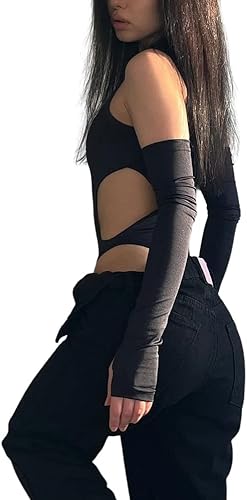 Miniatura 3 de Sexy ahueca hacia fuera manga larga mujer traje verano Y2k Streetwear traje