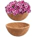 Pack of 2 12" Pre-Formed Round Coco Fiber Hanging Basket Liner,Coco Replacement Liner-2PCS