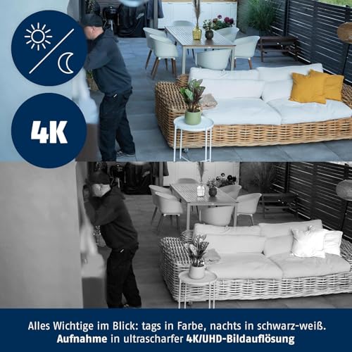 ABUS SmartLook Überwachungskamera, 2er Set - mit Bewegungserkennung, Objekterkennung, 4K-Aufzeichnung, Push-Benachrichtigung, Nachtsicht, Mikrofon, Speicherkarte, Masking und App - schwarz