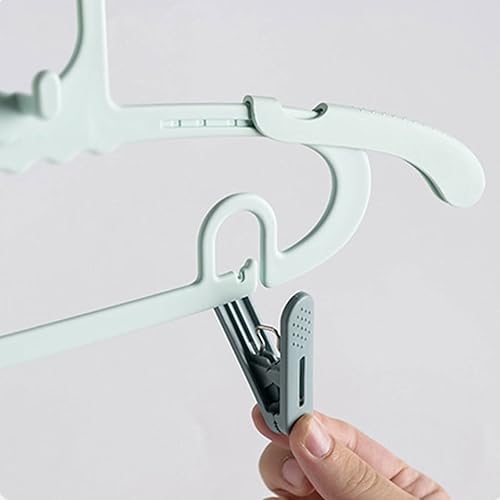 Miniatura 4 de JNIGEL Clothes Hanger Coat Hangers, 10PCS Cute Clothes Hanger with Clothespin Adjustable Storage Rack Home Storage Organizer for Clothes Coat Dress
