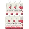 Serenity-Kids-Baby-Food-Pouches-Wild-Caught-Coho-Salmon-with-Organic-Butternut-Squash-and-Beets-For-6-Months-35-Ounce-Pouch-6-Pack Serenity Kids 6+ Months Baby Food Pouches Puree Made With Ethically Sourced Meats & Organic Veggies | 3.5 Ounce BPA-Free Pouch | Wild Caught Salmon, Butternut Squash, Beet | 6 Count