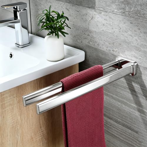 ZUNTO Bagno Adesivo Porta Salviette Acciaio Inox Portasciugamani 40cm