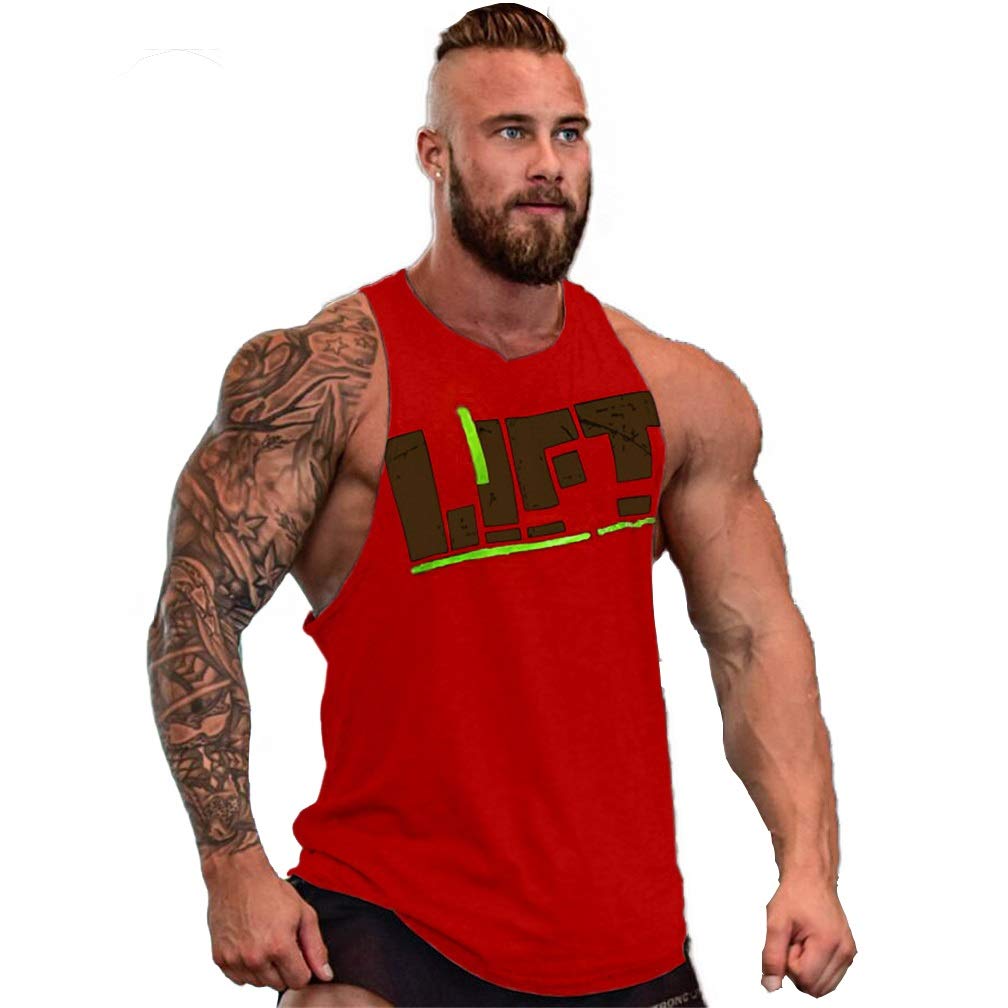 Befox Men's Vest Fitness Muscle Gym Bodybuilding Lift Stringer Tank Top M-XXL