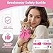 SynHHergyx 2 Pack Pink Cat Collar with Bow, Cute Cat Collar Breakaway with Bells, Pink Bowtie for Girl Cats, Cute Small Kitten Collars with Removable Safety Bowtie
