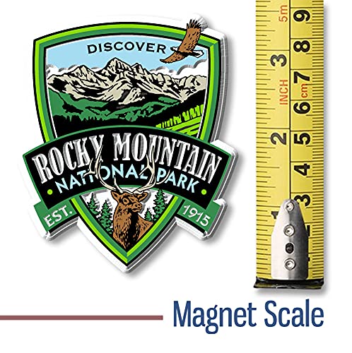 Imán Rocky Mountains National Park 2.8" x 3.3" miniatura 2