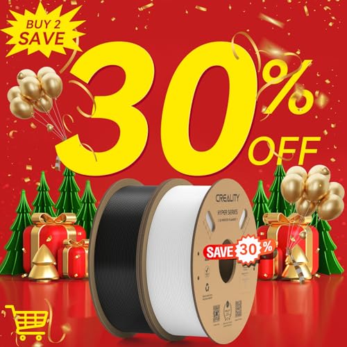 Image of Creality Hyper PLA Filament 2KG, Up to 600mm /s High Speed 3D Printer Filament PLA 1.75mm, No-Tangling Stronger Toughness Fit Most 3D Printers