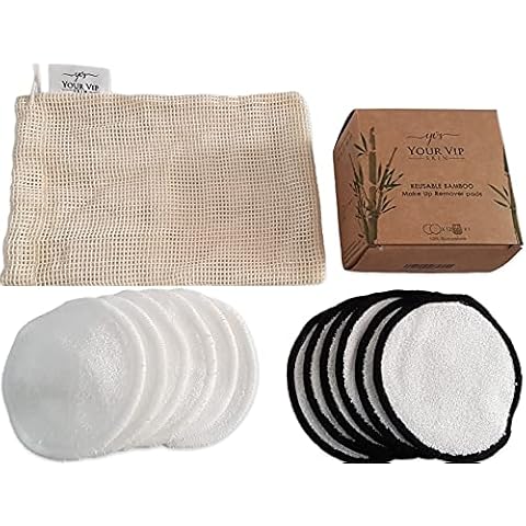 YOUR VIP SKIN® - Abschminkpads Waschbar , Wiederverwendbare Wattepads, Abschminkpads Waschbar Bio Cover