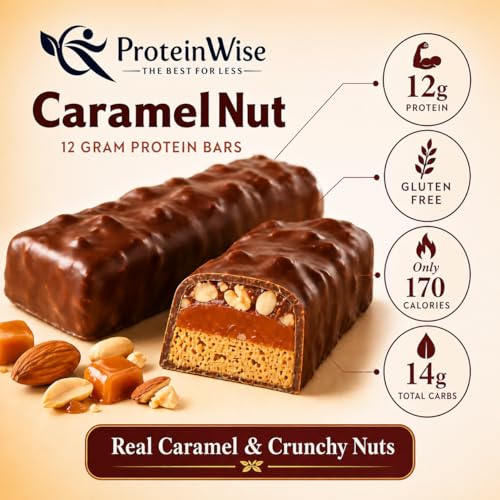 ProteinWise Barra de Proteína Sabor Caramel Nut miniatura 3