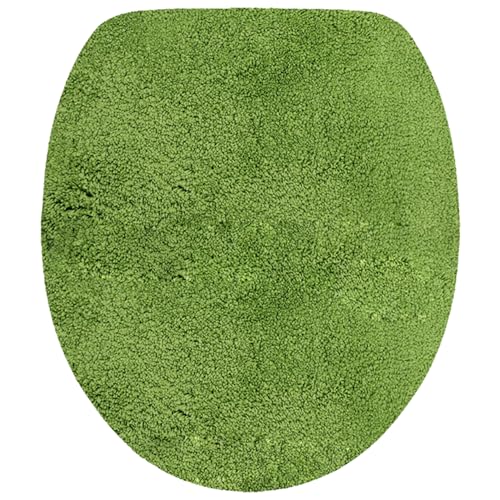 NYVI WC Deckelbezug NYVISpa Lasalle 38x48 cm Grün Toilettendeckel Bezug - - rutschfest, Saugfähig, Schnell Trocknend, Fußbodenheizung geeignet, Oeko-TEX, Waschbar, Weich