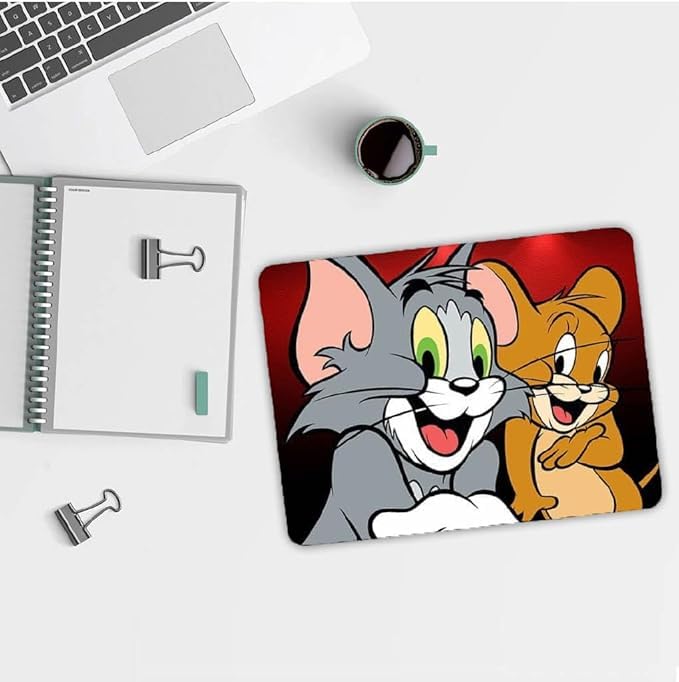 Image of Cute Mouse Pad - Printed Mousepad with Anti-Slip Rubber Base & Smooth Mouse Control for Laptop, Gaming, Notepad, Desktops (Multi 5)