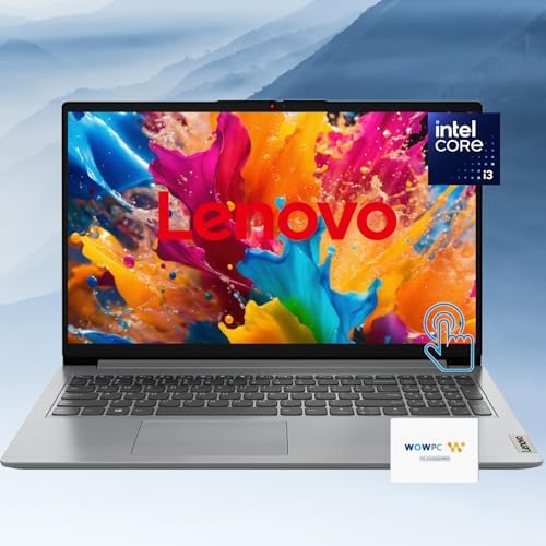 Lenovo 15.6" Touchscreen IdeaPad | 24GB RAM | 1TB Storage (512GB SSD & 512GB External Storage) | Intel 6-Core Processor | FHD (1920 x 1080) | HDMI | Bluetooth | Windows 11 Pro | w/WOWPC Bundle