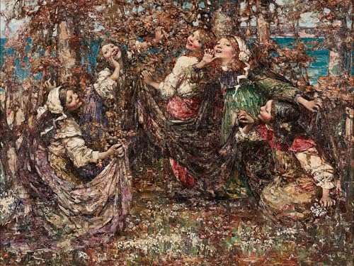 Peinture sur Toile Hornel Déco Murale Chambre Lumineuse Tableau Style Nordique