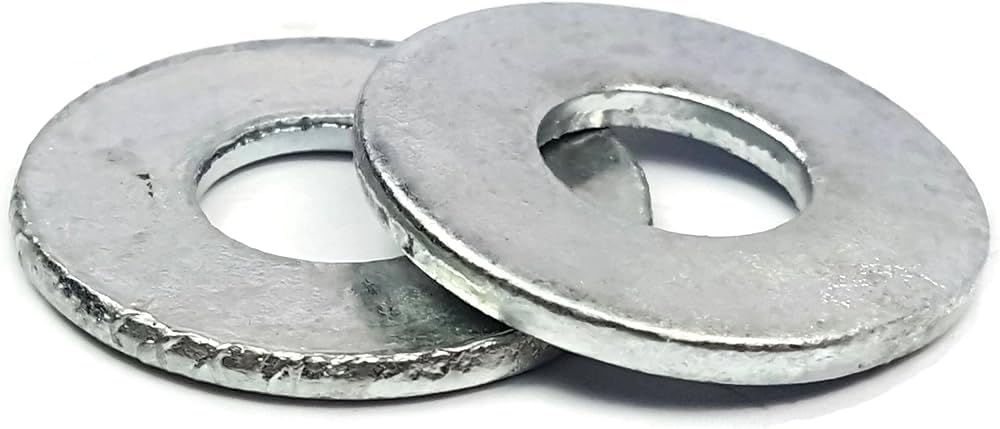 3/8" x 2" Fender Washers/Steel/Hot Dip Galvanized/Outer Diameter: 2" / Thickness Range : .051" - .080" (Quantity: 50 pcs)