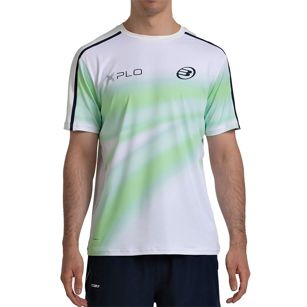 Bullpadel Men's White Dinenno 26V Short Sleeve T-Shirt L