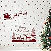 Wall Art Stickers for Bedroom Red Christmas Peel and Stick,Removable Vinyl Wall Decoration Art for Living Room Bedroom TV Sofa Corner,Room Decorations #3