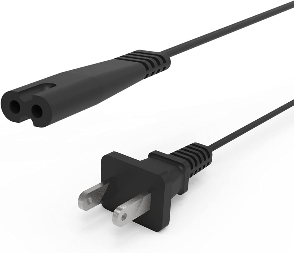 2 Prong AC Charging Cable Replacement for Cooluli Mini