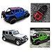 Shadeidea JK Sun Shade Top Compatible with Jeep Wrangler JKU Top Sunshade Soft Mesh Roof Cover (2007-2018)- Wind Noise UV Blocker -10 Year Warranty -4 Door -Pink -Front&Rear (2 pcs)