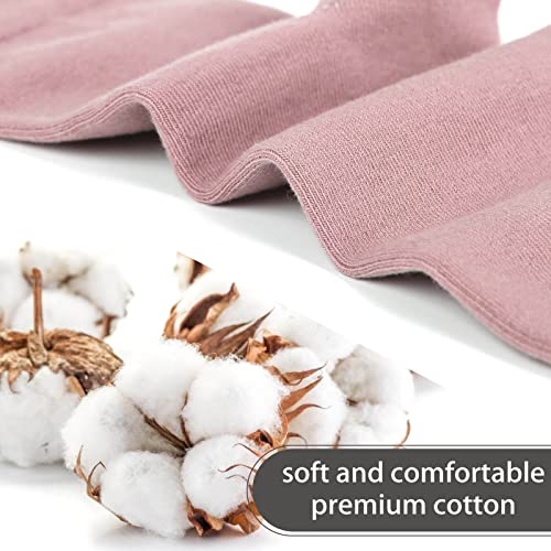 Image of FGZ Women Thin Cotton Socks Soft Cozy Socks Cute Ankle Crew Socks 5 Pairs