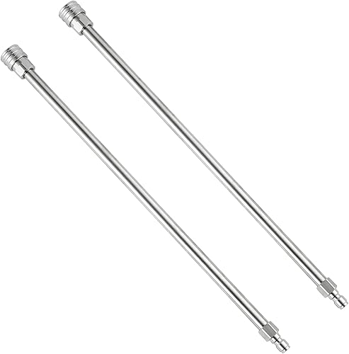 POWER TOWN Varita para lavadora a presión, cuerpo y accesorio de acero inoxidable, varilla de extensión mejorada para lavadora eléctrica, conexión POWER TOWN Varita para lavadora a presión, cuerpo y accesorio de acero inoxidable, varilla de extensión mejorada para lavadora eléctrica, conexión