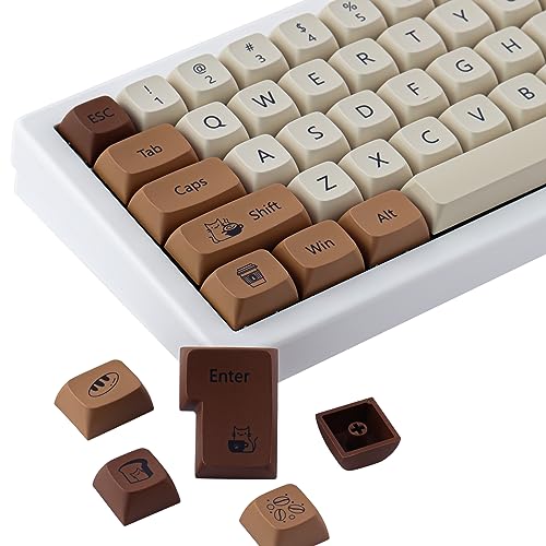 JakeTsai 138 Keys PBT Keycaps,XDA Profile Keycaps Dye Sublimation Customized ANSI Layout Keycap Set Compatible with Cherry MX Switches Mechanical Keyboards