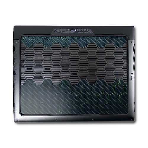 Image of MightySkins Carbon Fiber Skin Compatible with Alienware M18 R1 (2023) Full Wrap Kit - Acid Hex | Protective, Durable Textured Carbon Fiber Finish | Easy to Apply & Change Styles | Made in The USA