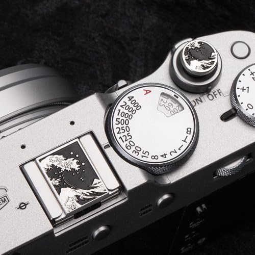 DBZZ Camera hot Shoe Cover and Shutter Buttons Soft Shutter Release Button - Compatible with Fuji xt5 xt50 xt30 xt200 xt100 xpro2 xpro3 (fsh Set)