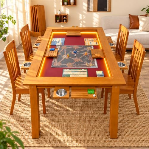 Recessed Table Box Amazon.com: Ancelny 63-Inch Board Game Table with Removable Top and ...
