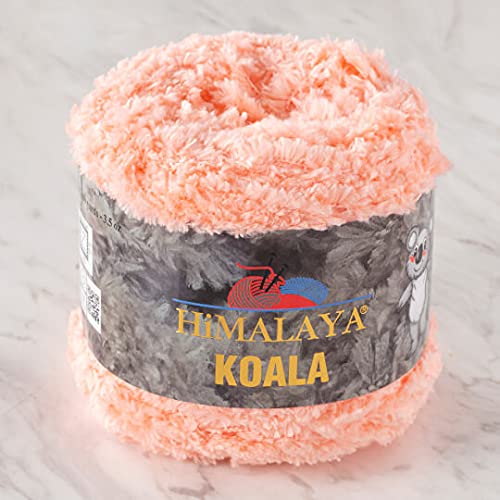 3 Ball/Skein Himalaya Koala Chenille Yarn, 100g/3.5 oz, 100 m/109 Yards, 100% Micro Polyester Bulky Chunky Yarn, Baby Yarn, for Amigurumi, Baby Blankets, and Home Decor, 75713