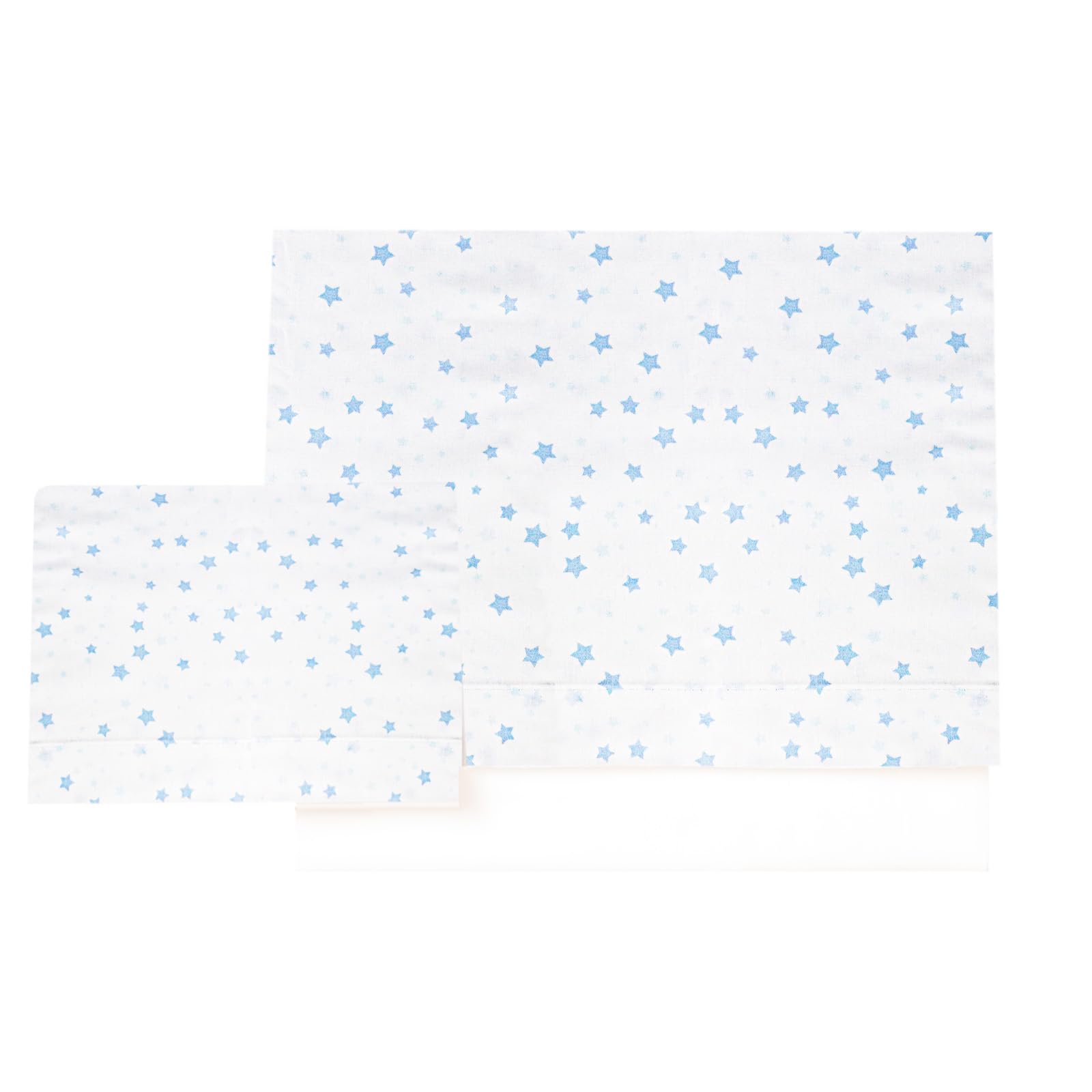 Linge de lit pour bébé motif étoile bleu/blanc, le cadeau de naissance utile et élégant