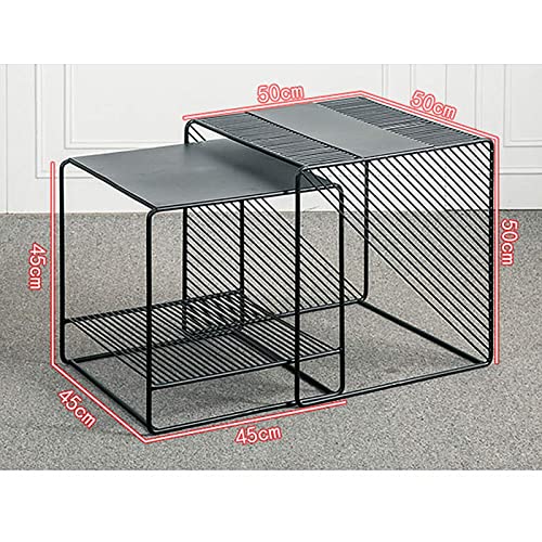 Table basse en fer forgé blanc au design rétro industriel soigné - 5