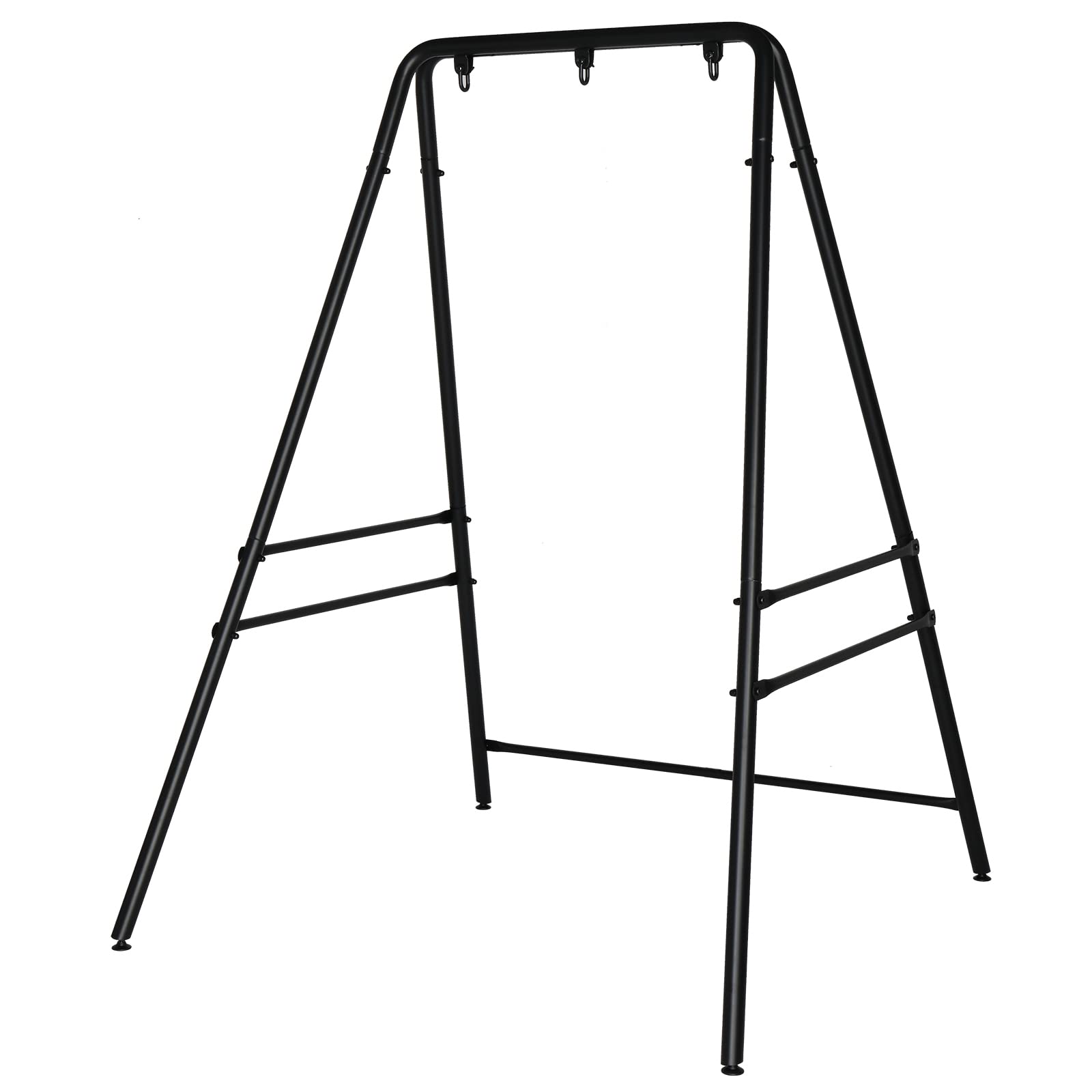 Bonnlo Hammock Stand, Swing Frame Only, Heavy Duty Swing Stand with Three Rings, Hanging Chair Frame for Garden Porch Backyard