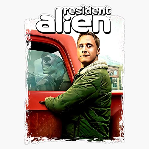 Resident Alien Series Vinyl Window Bumper Sticker Decal 5" -  HJ Media, HJMEDIA-ALIEN-STICKER-0283