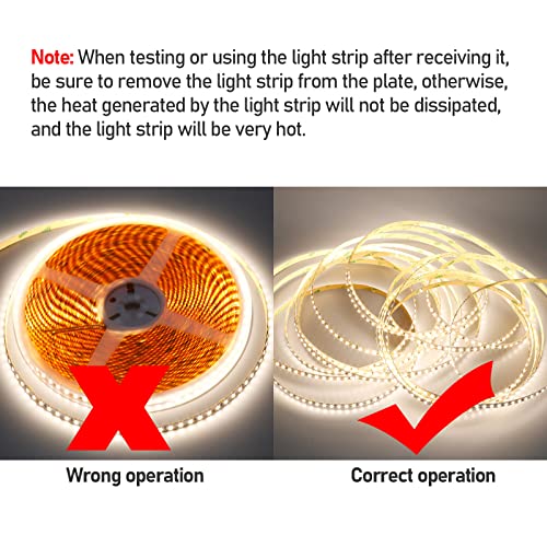 Image of 24V 65.6ft /20m LED Strip Light Natural White 4000K 2400LEDs High Brightness 12000LM SMD2835 Flexible No-Waterproof IP20 LED Tape for Kitchen Backyard Hallways Stairs Decoration(No Power Supply)