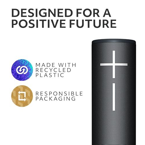 Image of Ultimate Ears Boom 4 Portable Waterproof Bluetooth Speaker with 360-Degree, Bold, Immersive, Crystal-Clear Sound, Floating Speaker with 15-Hour Battery and 147ft (45m) Range - Black