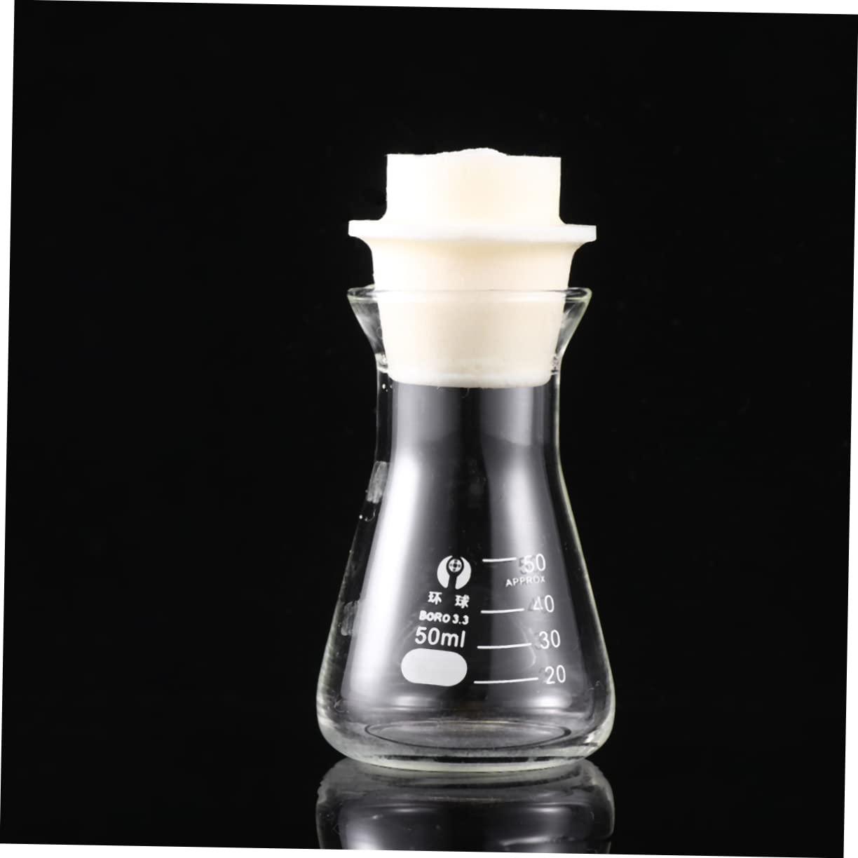 Erlenmeyerkolben 50ml Aus Glas Mit Graduierung – Konischer Weithals Laborkolben Mit Korken Für Präzise Chemie-Experimente Erlenmeyerkolben 50ml Aus Glas Mit Graduierung – Konischer Weithals Laborkolben Mit Korken Für Präzise Chemie-Experimente