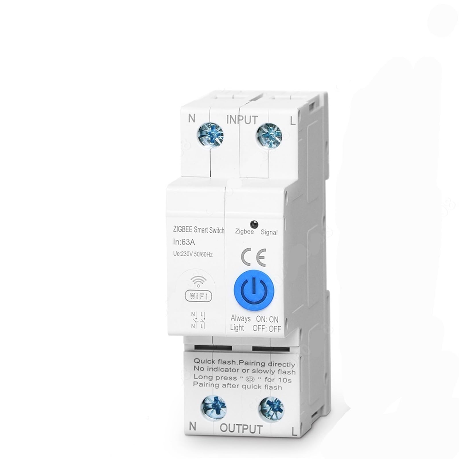 JJHQOKYNA Rail Circuit Breaker 1P 40A 2P Timer Switch Relay Remote Control with Home(2P 63A X 3pcs)