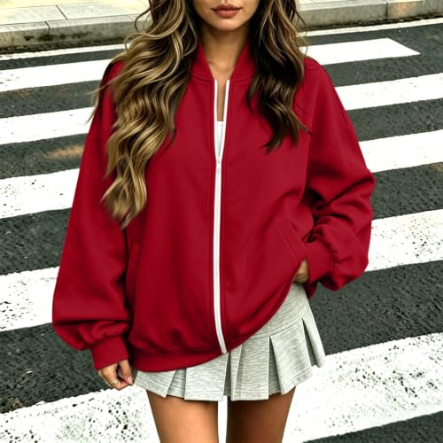 Fleece Full Zip Jacket Women Casual Work Office Sweatshirts No Hood - image 2