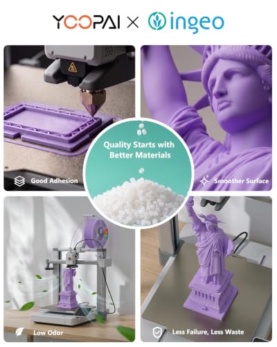 Image of INGEO PLA+ Matte Filament 1.75mm, US-Sourced PLA, Cyan, 1KG (2.2lbs)