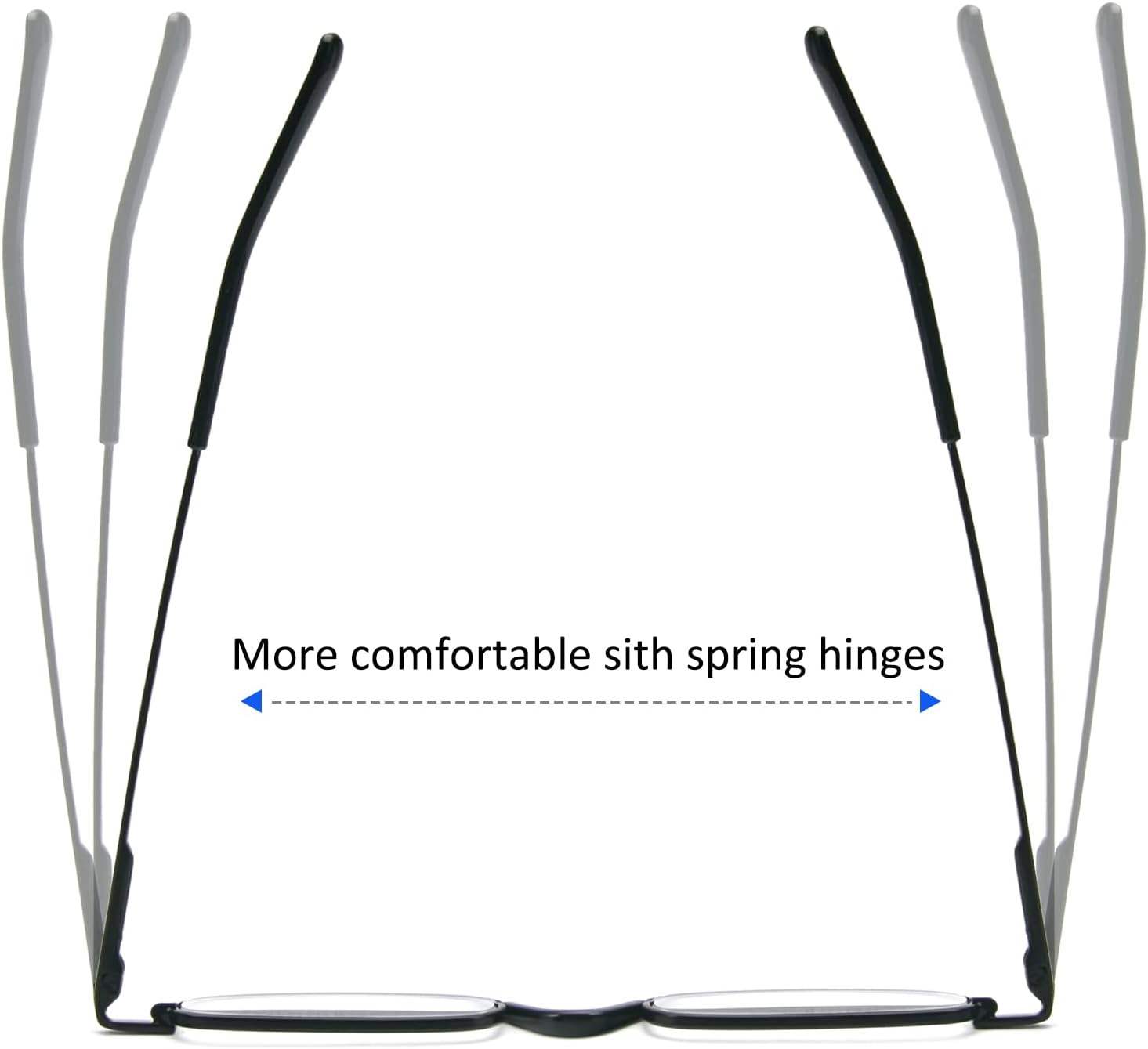 DXYXYO Mini Reading Glasses for Women Men Compact Small Pocket Metal Readers with Portable Case - Image 8