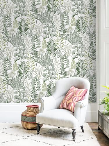 HeloHo Peel and Stick Wallpaper Green Leaf Floral Wallpaper for Bedroom Self Adhesive Removable Wallpaper Waterproof Contact Paper for Furniture Bathroom Dining Room Living Room Decor 16.1" X 118" HeloHo Peel and Stick Wallpaper Green Leaf Floral Wallpaper for Bedroom Self Adhesive Removable Wallpaper Waterproof Contact Paper for Furniture Bathroom Dining Room Living Room Decor 16.1" X 118"