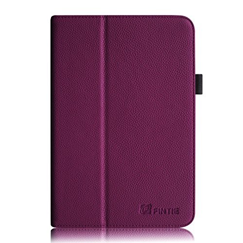 Fintie Toshiba Encore 2 WT10 Folio Case - Premium Leather Stand Cover with Stylus Holder for Toshiba Encore 2 WT10-A32 / A64 10.0-Inch Windows 8.1 Tablet - Purple