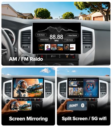 Estéreo con pantalla 11.5" para Toyota Tacoma 2005-2015 miniatura 5