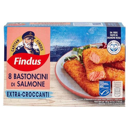 Findus Capitan Bastoncini di Salmone, 8 Pezzi, 200 g (Surgelato)
