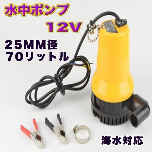 Amazon.co.jp: 海水対応 小型＆軽量 12V/24V 水中ポンプ 70