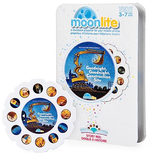 Moonlite - Goodnight, Goodnight, Construction Site Story Reel for Moonlite Storybook Projector, for Ages 3 and Up