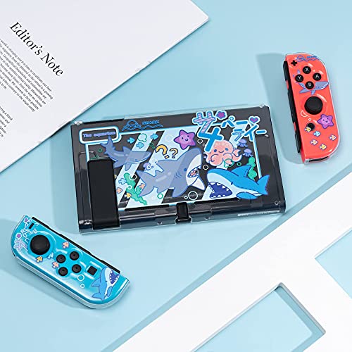 Geekshare Soft Tpu Protective Case Slim Cover Case Compatible With Nintendo Switch And Joy Con- Shock-Absorption And Anti-Scratch -Shark Party #TOP5