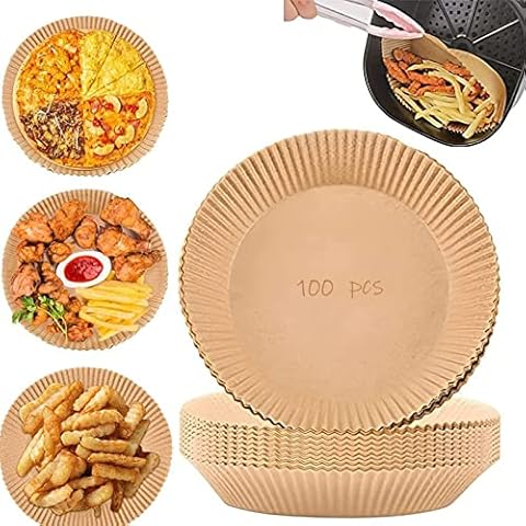 100 Pieces Disposable Baking Paper For Air Fryer, High Temperature Waterproof Non Stick Scroll Paper For Microwave Baking Air Fryer Oven Paper 16*4.5cm Cover